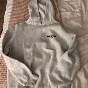 Gray White Fox Hoodie Size S/M